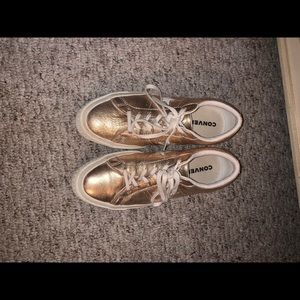 Metallic Gold Converse